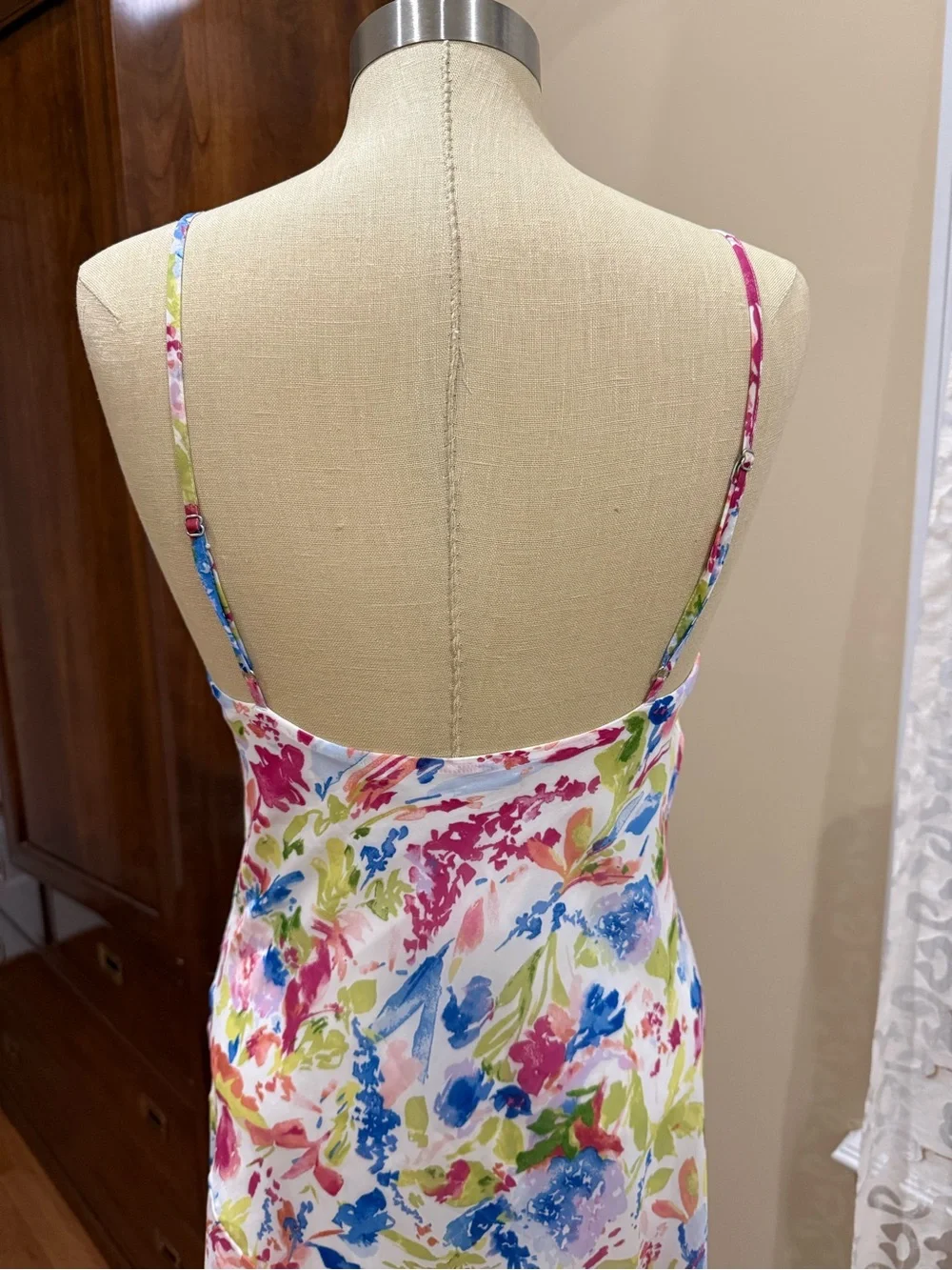 Floral Cowl Neck Maxi Dress in Multicolor